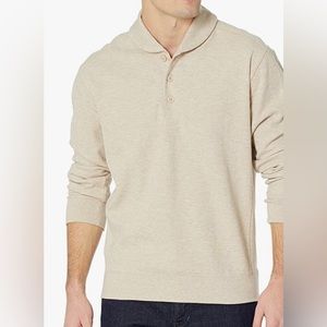 Vince New Beige/Creme Shawl collar Henley style Sweater size XL